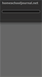 Mobile Screenshot of niche.homeschooljournal.net