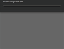 Tablet Screenshot of niche.homeschooljournal.net
